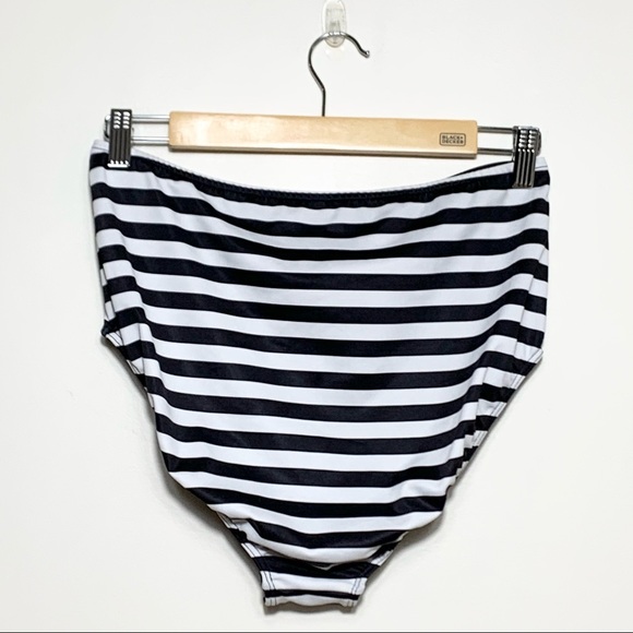 Albion Fit Stripies 101 High-Waisted Swim Bottoms - Picture 4 of 8